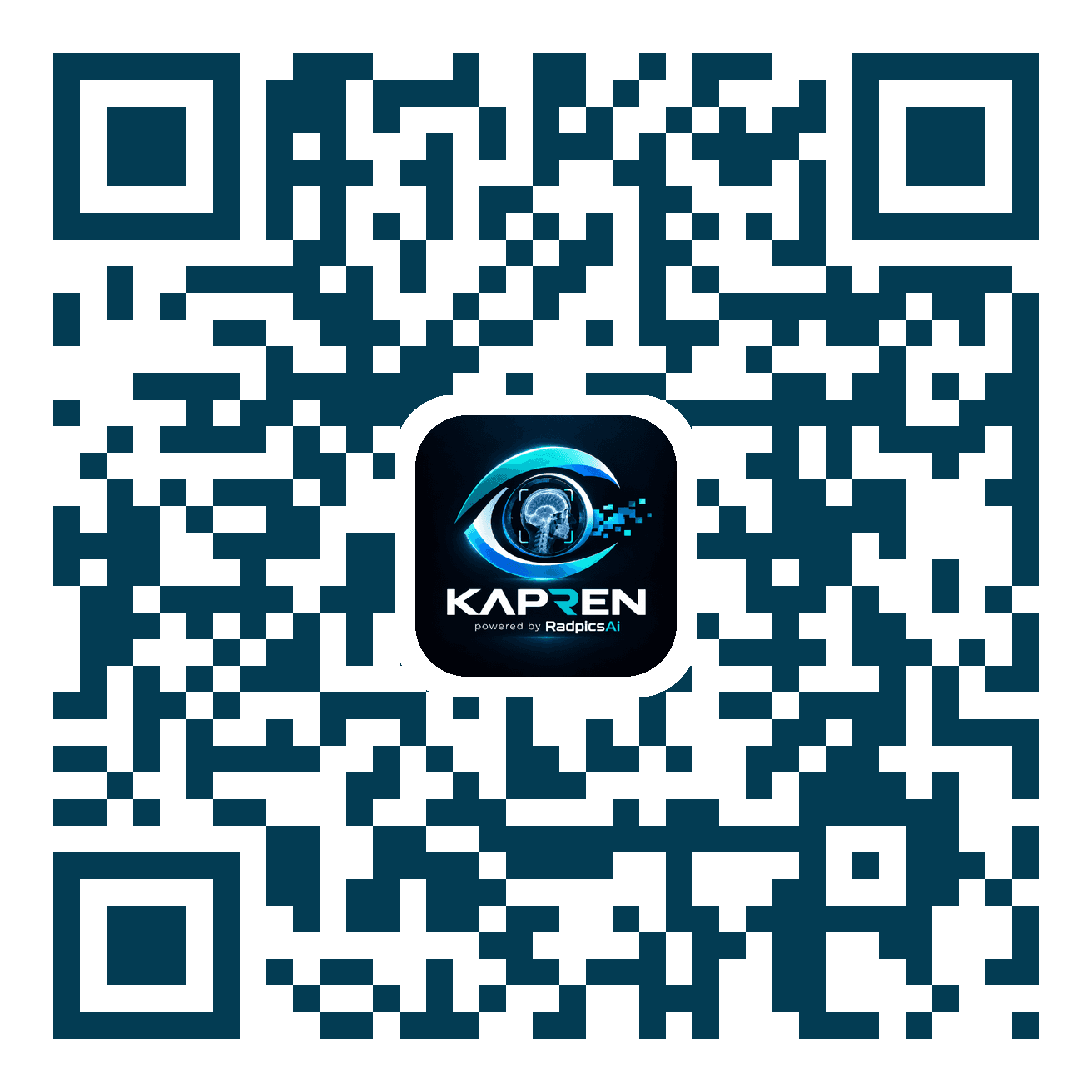 QR code to download the KAPREN mobile app